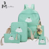 School bags for junior girls kids backpack set 4 pieces canvas school bag for kids and girls sturdy school backpack 5