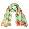 Scarf women Sexy rose flower pattern shawls and scarves Casual Loose spring Womens scarf Voile Long Stole foulard femme Wraps#5