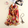 Scarf Silk Stoles and Scarves Soft chiffon Scarves Winter Charpes Blanket Scarf Plaid for women Foulard Femme Fulares Mujer