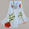 Scarf luxury brand spring 2017 fashion women silk scarf chiffon hijab print thin long scarves foulard
