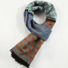 scarf 100% Silk men scarf Long soft warm retro fashion classic pattern plaid Scarf winter stripe British style scarf for men