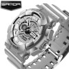 SANDA Mens Watches Top Brand Luxury Quartz LED Digital Watch Men Military Sports Watches Camouflage Resin Clock reloj hombre