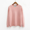 All Match Basic Style Loose Casual Fashion Solid O-neck Long Sleeve Female Sweaters