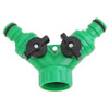 New 9.5 cm Garden 2-Way Adapter Y Tap Connector Fitting Switch for Irrigation Hose Pipe Garden Agriculture Self Watering System