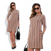 New 5XL 6XL Large Size 2017 Autumn Summer Dress Big Size White Striped Dress Straight Dresses Plus Size Women Clothing Vestidos