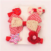 New 5pcs kids girl hair Accessories flower Bowknot Hairpin children star Cartoon crown hair clips Barrette headwear Q-2