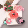 New 5pcs kids girl hair Accessories flower Bowknot Hairpin children star Cartoon crown hair clips Barrette headwear Q-2
