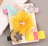 New 5pcs kids girl hair Accessories flower Bowknot Hairpin children star Cartoon crown hair clips Barrette headwear Q-2