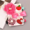 New 5pcs kids girl hair Accessories flower Bowknot Hairpin children star Cartoon crown hair clips Barrette headwear Q-2