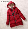 New 2017 Winter Women Wadded Jacket Red Female Outerwear Plus Size 3XL Thickening Casual Down Cotton Wadded Coat Women Parkas