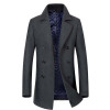 New 2017 Winter Men Wool Trench Coat Men Long Trench Slim Fit Overcoat High Quality Men Coats Fashion Trench Outerwear hot