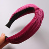 New 2017 Winter Girls Colorful Nylon Velvet Knot Headband Hair Holder Ornament Children Hairband Hair Accessories Kids Hair Band