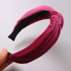 New 2017 Winter Girls Colorful Nylon Velvet Knot Headband Hair Holder Ornament Children Hairband Hair Accessories Kids Hair Band