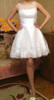 New 2017 White Short Wedding Dresses The Brides Sexy Lace Wedding Dress Bridal Gown Plus Size Ivory vestido de noiva Real Sample