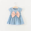 New 2017 Tutu Dress for baby Girls Cowboy Newborn Girl Birthday Party Dresses Outfit Princess dressing Cloth Summer Clothes