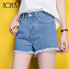 New 2017 Summer Women High Waist Short Jeans Flower Embroidery Pockets Denim Short Vintage Casual Shorts New 2017 Summer Women High Waist Short Jeans Flower Embroidery Pockets Denim Short Vintage Casual Shorts