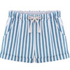 New 2017 Summer Plus Size high waist shorts women Cotton Elastic waist Casual Striped shorts