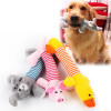 New Dog Toys Pet Puppy Chew Squeaker Squeaky Plush Sound Duck Pig Elephant For Dog Toys Knot Rope 3 Designs