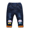 New children clothing baby boys thermal pants jeans for kids 0-5T baby girls plus velvet warm trousers denim autumn and winter