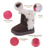 New Children Boots Winter Baby Boys Girls Snow Boots Buckle Plush Kids Winter Shoes Girls Fashion Ankle Booties Baby Warm Shoes