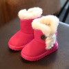 New Children Boots Winter Baby Boys Girls Snow Boots Buckle Plush Kids Winter Shoes Girls Fashion Ankle Booties Baby Warm Shoes