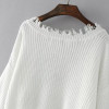 NOTEVILK Brand Irregular Sweater Woman Autumn Winter Knitted Pullovers 2017 Fashion Tassel Sexy Dark V-Neck Crop Sweater