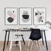 Nordic style geometry graph painting poster,abstract pattern decorative painting ,creative canvas unframed decal poster art MD