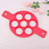 Nonstick Pancake Maker Silicone Egg Ring Mold with 7 Holes Kitchen Pancake Mold Egg Tools Kitchen Cooking Gadgets