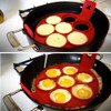 Nonstick Pancake Maker Silicone Egg Ring Mold with 7 Holes Kitchen Pancake Mold Egg Tools Kitchen Cooking Gadgets