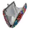 Newest stylish women evening bag Multi Crystal Evening Bag silver winding bags Crystal Luxury Clutch Bag Diamond Ladies 88415