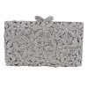 Newest stylish women evening bag Multi Crystal Evening Bag silver winding bags Crystal Luxury Clutch Bag Diamond Ladies 88415