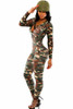 DL6961 Bodysuit women Autumn Bodycon Jumpsuit Overalls V neck Leopard print catsuit  jumpsuit plus size bodysuits women romper