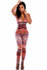 DL6961 Bodysuit women Autumn Bodycon Jumpsuit Overalls V neck Leopard print catsuit  jumpsuit plus size bodysuits women romper