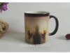 DIY Walking Dead Bloody Hands  Color Changing Coffee Mug Magic  Ceramic Zombie Coffee Cup Temperature Changing