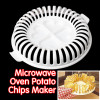 DIY Low Calories Microwave Oven Baked Potato Chips Grill Fat Free Potato Chips Maker Baking &amp; Pastry Tools Kitchen Accessories