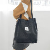 Women Corduroy Shopping Bag Female Canvas Cloth Shoulder Bag Environmental Storage Handbag Reusable Foldable Eco Grocery Totes Women Corduroy Shopping Bag Female Canvas Cloth Shoulder Bag Environmental Storage Handbag Reusable Foldable Eco Grocery Totes