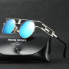 AORON Brand LOGO Original Polarized Sunglasses Goggles Men Designer Round Mirror Glasses oculos de sol Eyewear Accessories A393