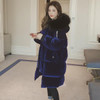2017 New Collection Long Velvet Cotton Parka Women Loose Fit Winter Coats Outerwear With Large Faux Fur Hood