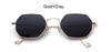 2017 New Classic Hexagon Square Clear Sunglasses Women Fashion Brand Designer Men Vintage Metal Frame Mirror Optical Sun Glasses