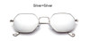 2017 New Classic Hexagon Square Clear Sunglasses Women Fashion Brand Designer Men Vintage Metal Frame Mirror Optical Sun Glasses
