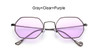2017 New Classic Hexagon Square Clear Sunglasses Women Fashion Brand Designer Men Vintage Metal Frame Mirror Optical Sun Glasses