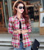 Refeeldeer Warm Velvet Winter Blouse Women 2017 Checked Shirt Women Blouse Femininas Feminine Shirt Female Long Sleeve Plaid Top