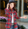 Refeeldeer Warm Velvet Winter Blouse Women 2017 Checked Shirt Women Blouse Femininas Feminine Shirt Female Long Sleeve Plaid Top