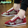 Red Men Shoes Black Casual Shoes Men Canvas Shoes Spring Autumn lightweight Breathable Mens Shoes Male Flats Zapatillas Hombre