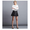 Red Leather Jacket Women Short White Motorcycle Biker Jackets Veste Cuir Femme Pink Black Soft Coats Blouson Cuir Femme UV1063