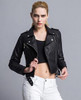 Red Leather Jacket Women Short White Motorcycle Biker Jackets Veste Cuir Femme Pink Black Soft Coats Blouson Cuir Femme UV1063