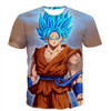 Raisevern New Super Saiyan t-shirt 3D Goku Summer Top Men Women Harajuku Crewneck T Shirt Fashion Both Side Printed 3d Tee Tops