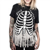 Raisevern New ANTI-SOCIAL 3D Printing T Shirt GOTH GANG Harajuku Punk T-Shirt Summer Style Clothing Tops Plus Size Dropship