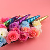 Rainbow Unicorn Horn Hairband Kids Chiffon Unicorn Headband Glitter Hairband Easter Bonus for Party Gift Hair Accessories