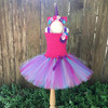 Rainbow Pony Unicorn Tutu Dress Girl Kids Christmas Halloween Costume Fancy Baby Girl Birthday Party Dresses With Headband 1-14Y
